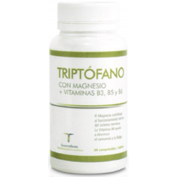 TRIPTÓFANO (CON MAGNESIO + VITAMINAS B3, B5 Y B6 + MELATONINA)