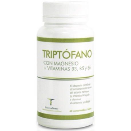 TRIPTÓFANO (CON MAGNESIO + VITAMINAS B3, B5 Y B6 + MELATONINA)